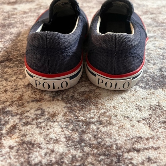 Polo Ralph Lauren Navy Slip-On Toddler Shoes Size 6 - Picture 4 of 6